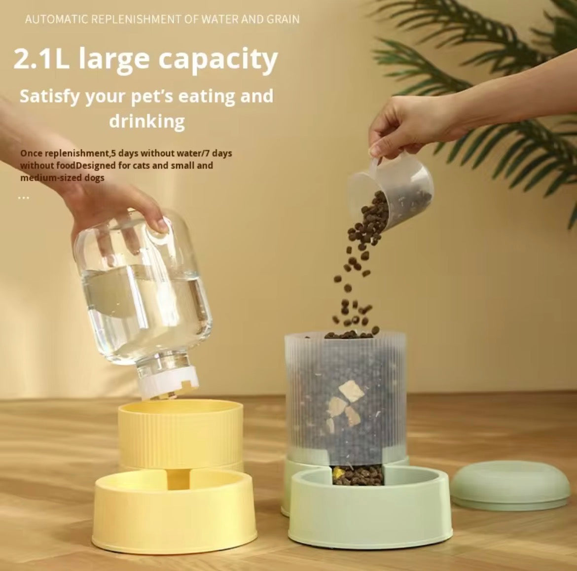 Pawtrix Automatic Pet Feeder & Water Dispenser Set