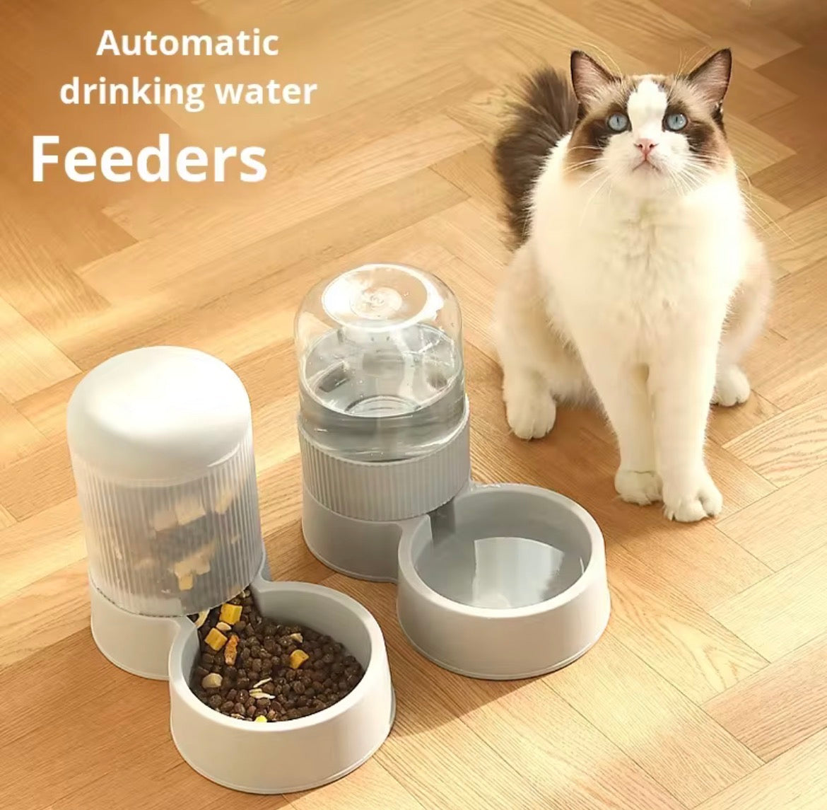 Pawtrix Automatic Pet Feeder & Water Dispenser Set